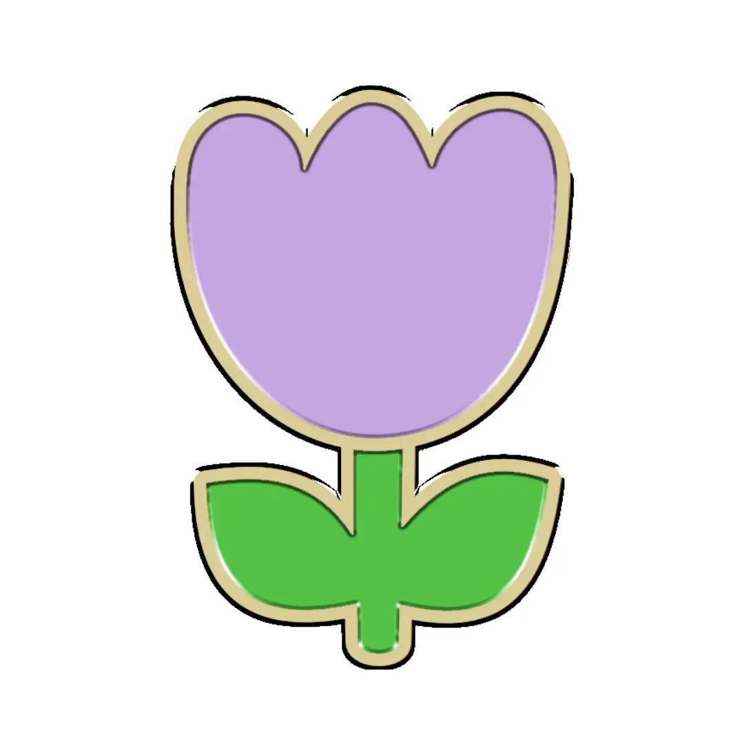 Furei Moodies Collar Charm – Purple Tulip