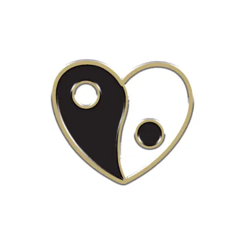 Furei Moodies Collar Charm – Ying Yang Heart