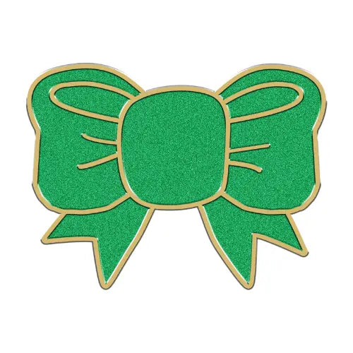 Furei Moodies Collar Charm – Green Glitter Bow