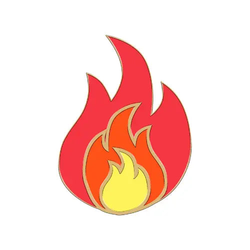 Furei Moodies Collar Charm – Fire Flame