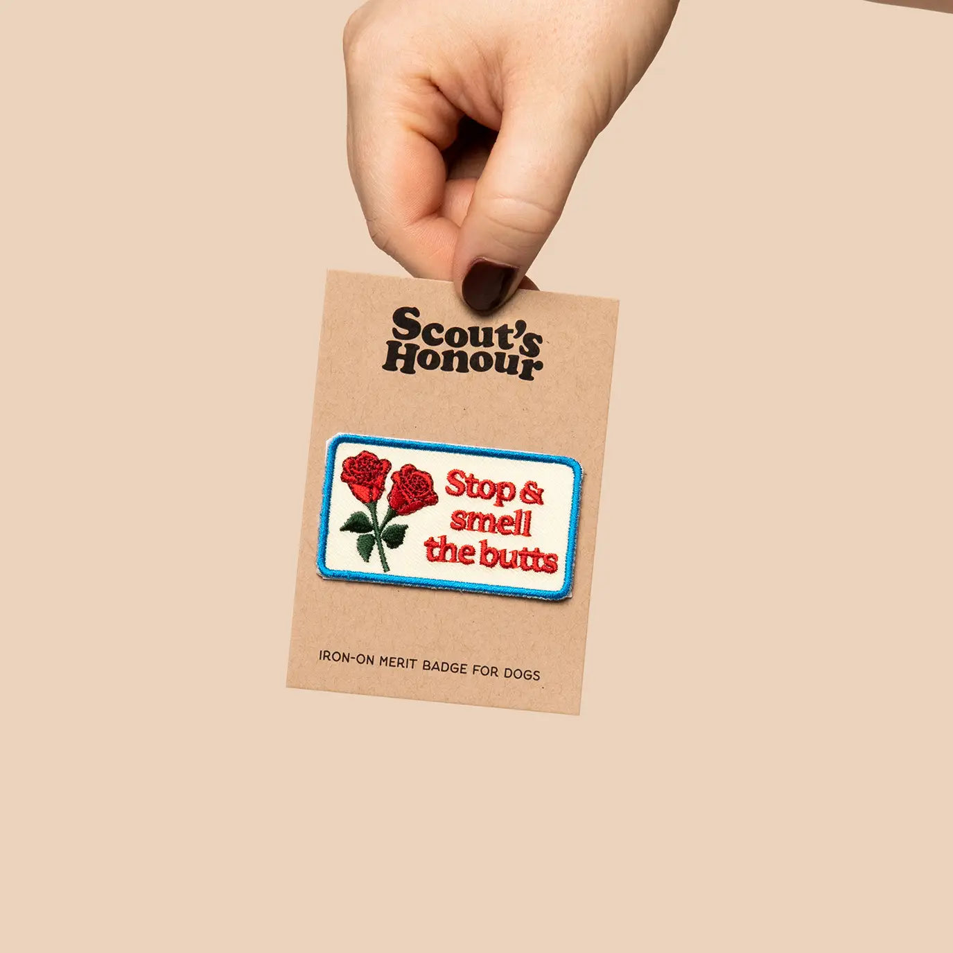 Stop & Smell the Butts Iron Patch