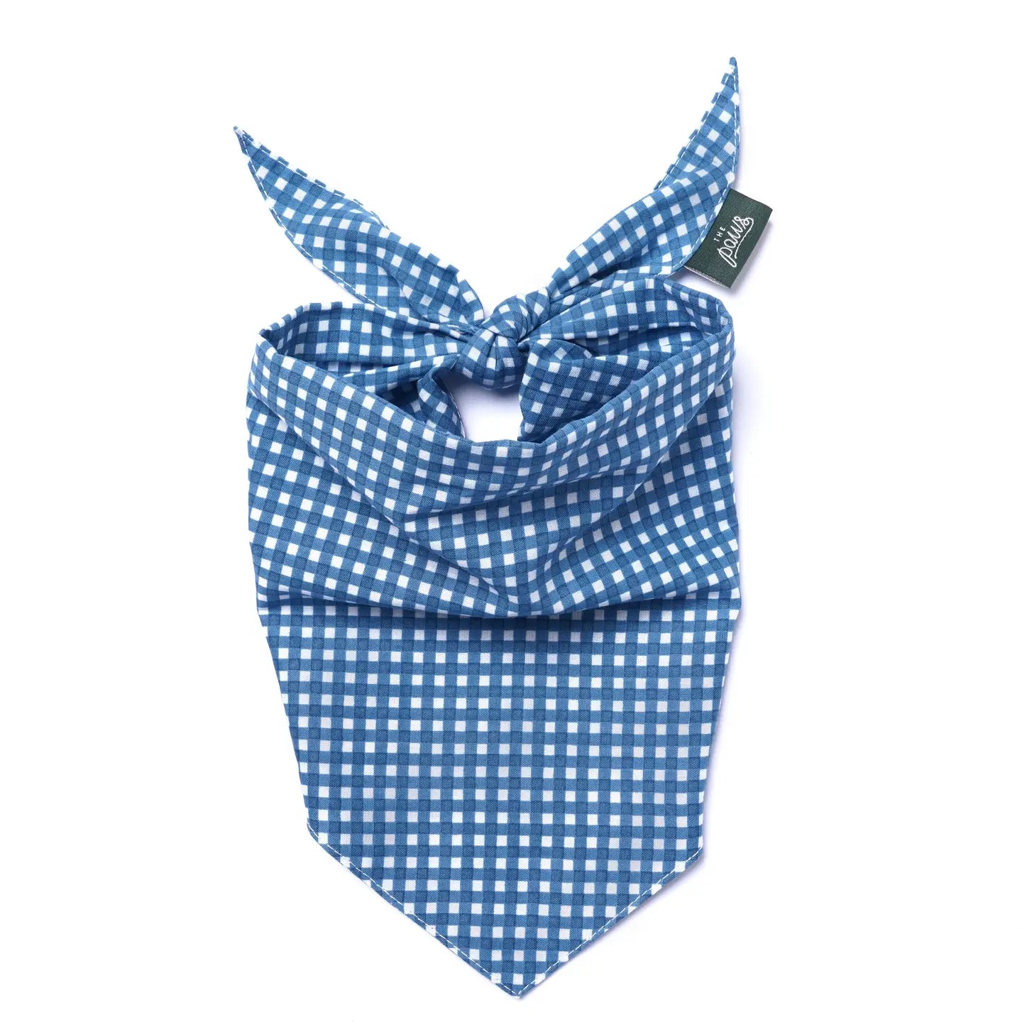Blue Gingham Bandana