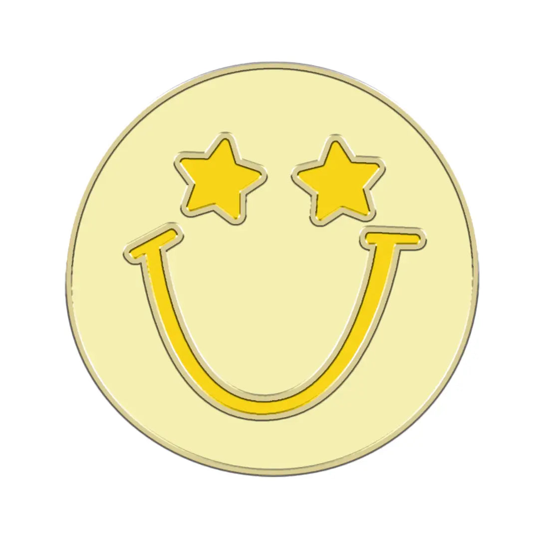 Furei Moodies Collar Charm – Yellow Smile
